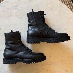 Thursday Leather Combat Boots / Size 10